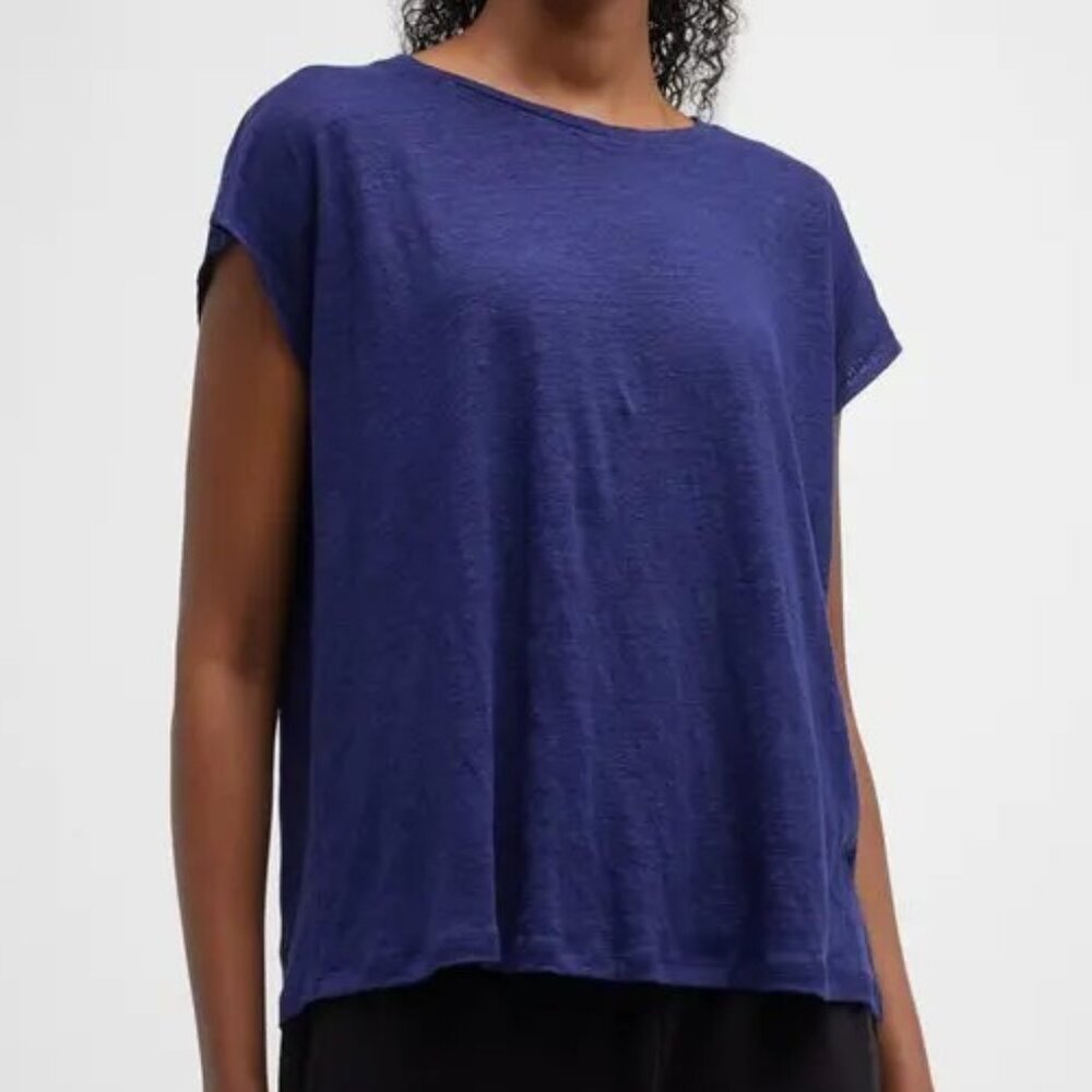 Eileen Fisher Cap Sleeve Crewneck 3X New